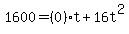 1600=%280%29t%2B16t%5E2