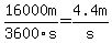 16000m%2F3600s=4.4m%2Fs