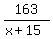 163%2F%28x%2B15%29