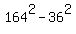 164%5E2-36%5E2