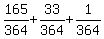 165%2F364%2B33%2F364%2B1%2F364