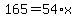 165=54%2Ax%29