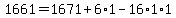 1661=1671%2B6%2A1-16%2A1%2A1