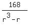 168%2F%28r%5E3-r%29