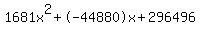 1681x%5E2%2B-44880x%2B296496