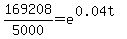 169208%2F5000+=+e%5E%280.04t%29