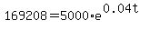 169208+=+5000%2Ae%5E%280.04t%29