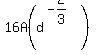 16A%28d%5E%28-2%2F3%29%29