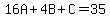 16A%2B4B%2BC=35