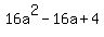 16a%5E2-16a%2B4