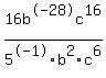 16b%5E-28c%5E16+%2F+5%5E-1b%5E2c%5E6