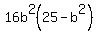 16b%5E2%2825-b%5E2%29