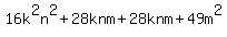 16k%5E2n%5E2%2B28knm%2B28knm%2B49m%5E2