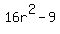 16r%5E2-9