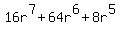 16r%5E7+%2B+64r%5E6+%2B+8r%5E5