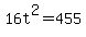 16t%5E2+=+455