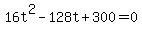 16t%5E2-128t%2B300=0+