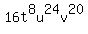 16t%5E8u%5E24v%5E20