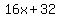 16x%2B32