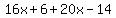 16x%2B6%2B20x-14