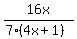 16x%2F%287%284x%2B1%29%29