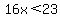 16x%3C23