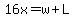 16x=w%2BL
