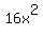 16x%5E2