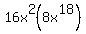 16x%5E2%288x%5E18%29