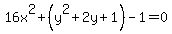 16x%5E2%2B%28y%5E2%2B2y%2B1%29-1=0
