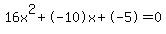 16x%5E2%2B-10x%2B-5+=+0
