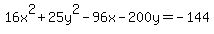 16x%5E2%2B25y%5E2-96x-200y=-144