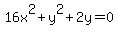 16x%5E2%2By%5E2%2B2y=0