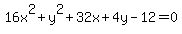 16x%5E2+%2B+y%5E2+%2B+32x+%2B+4y++-++12+=+0