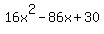16x%5E2-86x%2B30