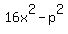 16x%5E2-p%5E2