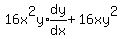 16x%5E2y%2Aexpr%28dy%2Fdx%29%2B16xy%5E2%29