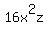 16x%5E2z