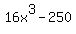 16x%5E3-250