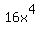 16x%5E4+