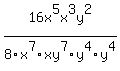 16x%5E5x%5E3y%5E2%2F8x%5E7xy%5E7y%5E4y%5E4