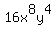 16x%5E8y%5E4