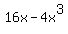 16x+-+4x%5E3