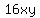 16xy