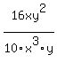 16xy%5E2%2F10x%5E3y
