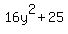 16y%5E2%2B25