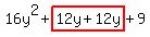 16y%5E2%2Bhighlight%2812y%2B12y%29%2B9