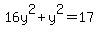 16y%5E2%2By%5E2=17
