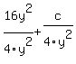 16y%5E2%2F4y%5E2%2Bc%2F4y%5E2