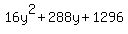 16y%5E2+%2B+288y+%2B+1296